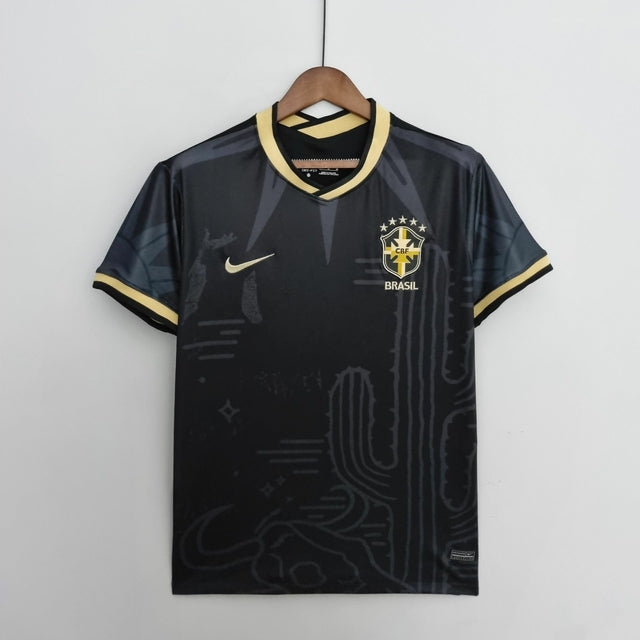 Camisa Seleção Brasil Fourth 2022 Preto - Conceito Nordeste