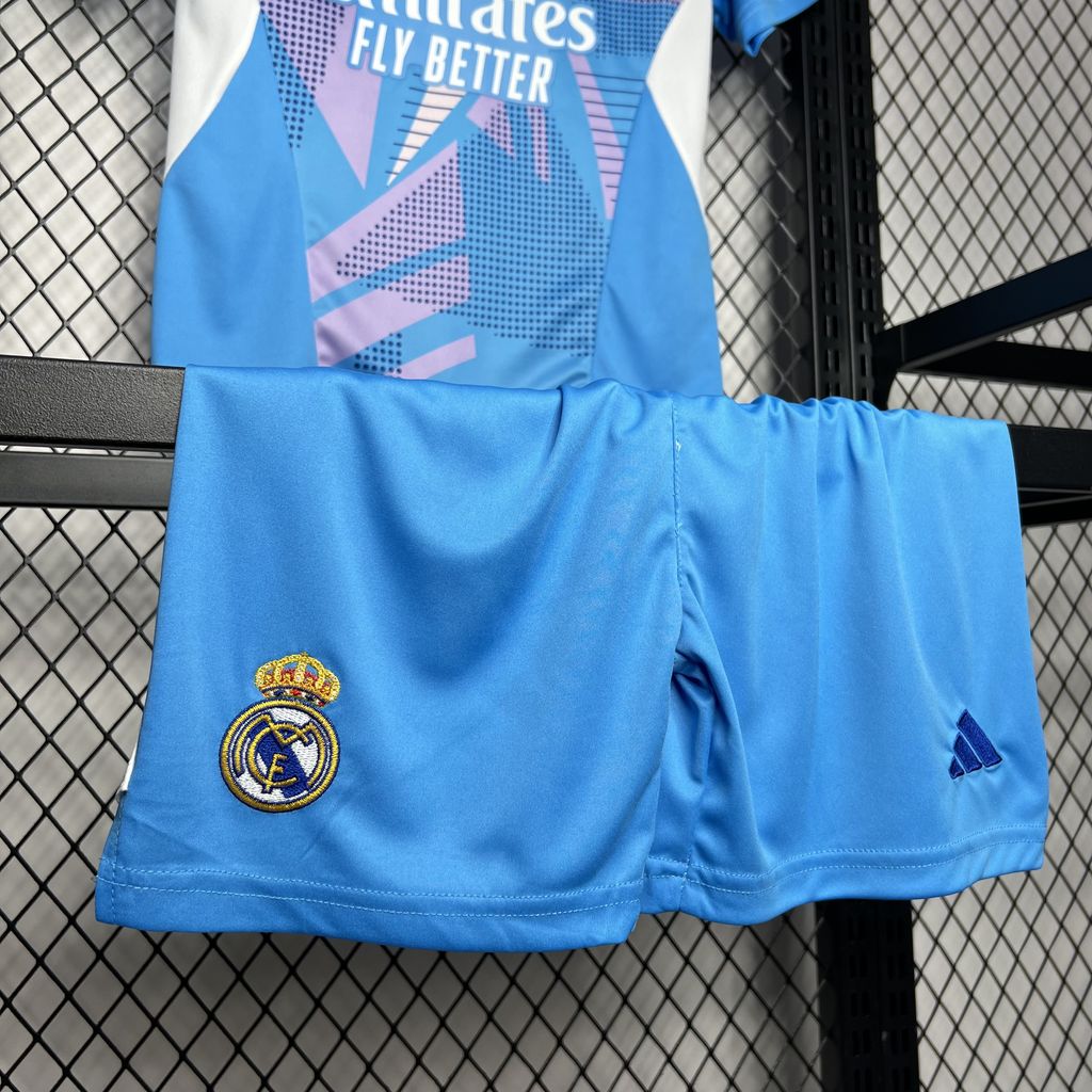 Kit infantil Real Madrid Goleiro 24/25 - Azul
