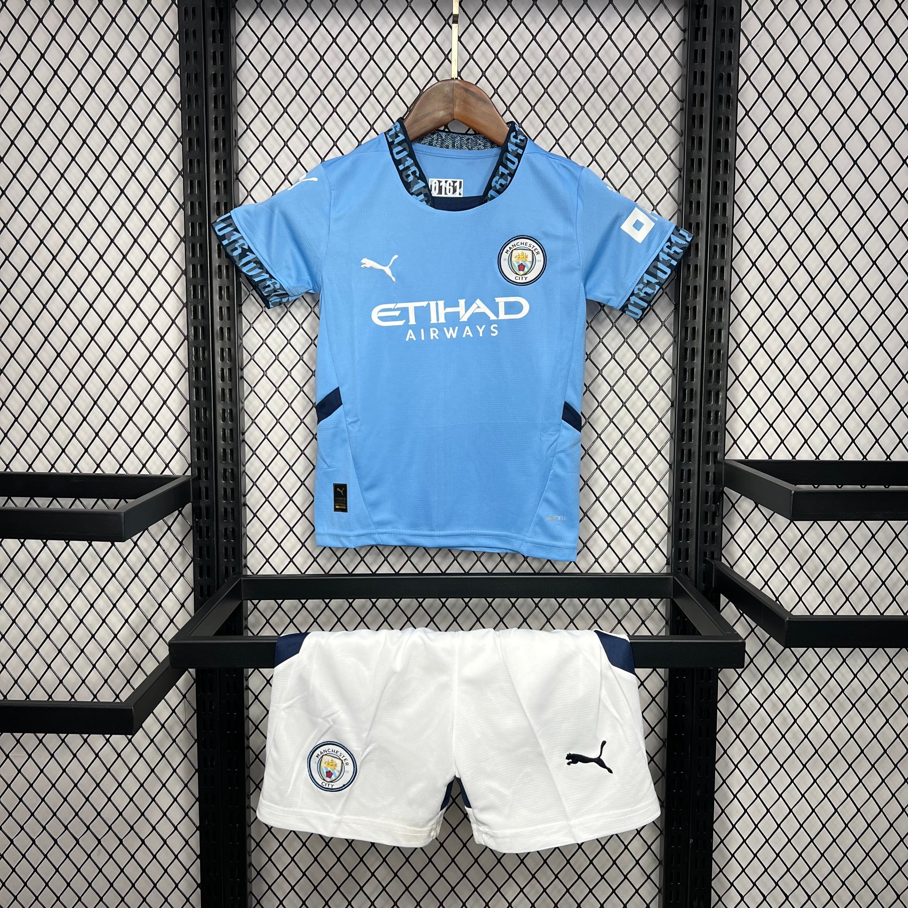 Kit infantil Manchester City I 24/25 - Azul