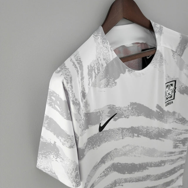 Camisa de Treino Seleção Coréia do Sul 2022 Branco e Cinza