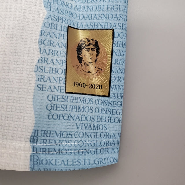 Camisa Seleção Argentina [Conceito Maradona] 21/22 Azul e Branco