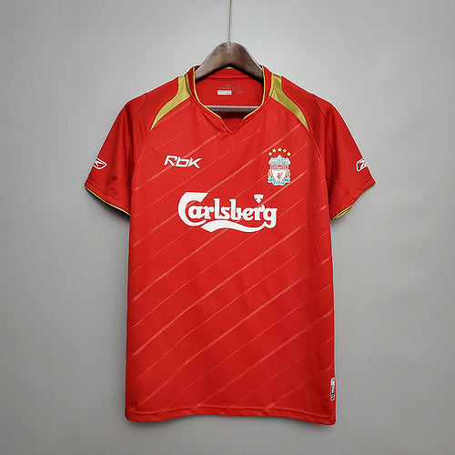 Camisa Liverpool Retrô 05/06  - Vermelha