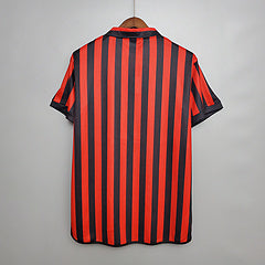 Camisa Milan Retrô 1999/2000 Vermelha e Preta